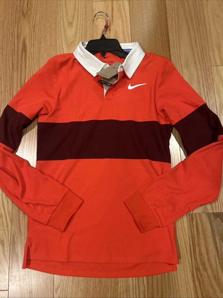 Nike Men`s Paris Court Dri-FIT Advantage Slam Long Sleeve Tennis Polo XS IB8141 - Image 1 of 4