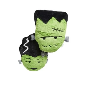 Frankenstein and His Bride Cushions Pillows Green Halloween Home Decor Spooky - Picture 1 of 5