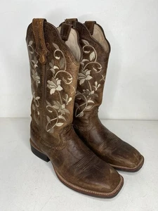 Twisted X Ladies Floral Embroidered Western Boots WRS0025 Size 8 1/2B - Picture 1 of 10