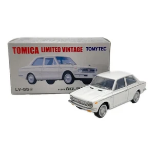 TOMYTEC TLV-55a Toyota Corolla 1100 2-Door Sedan White Excellent JAPAN - Picture 1 of 9