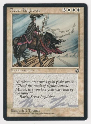 Silver Signed Aysen Highway LP Homelands Artist NeNe Thomas MTG Reserved List! - Image 1 of 2