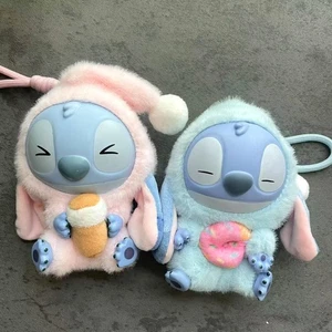 1 Paar Miniso Stitch Eat Something Before Sleep Serie Vinyl Figuren Neu ohne Karton - Bild 1 von 5