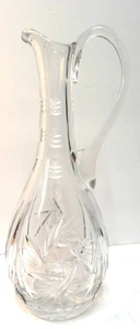 Vintage Crystal Pitcher Beautifull!!! 11"H 3"Base - Picture 1 of 9
