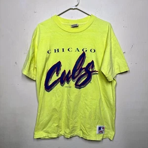 VTG 1989 Chicago Cubs Nutmeg Mills T Shirt size XL - Picture 1 of 9