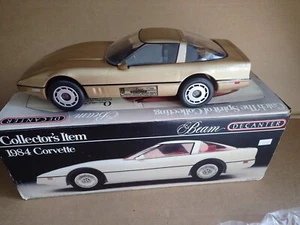 Vintage Jim Beam 1984 Gold Corvette Decanter With Original Box - Nice - Picture 1 of 14