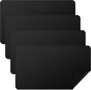Kartenspiel Spielmatten - 4er Pack, 24x14 Zoll glatte TCG Matten (schwarz) - Bild 1 von 7