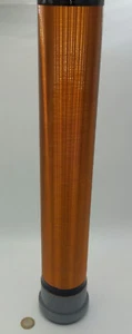 Teslaspule: 60x7,5 cm - 1000 Wdg. - 0,4mm, Tesla Coil Spule - TC_002_HVSHP - Bild 1 von 2