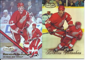 Brendan Shanahan 1998-99 & 2000-01 Topps Gold Label Class 1 Cards # 1 & # 2