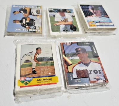 1992-1996 Fleer ProCards Auburn Astros Minor League Baseball Sealed Sets - Image 1 of 4
