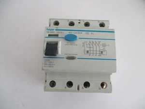 INTERRUPTOR DE CIRCUITO HAGER CE 440U 40 AMP 100mA 4 POLOS RCCB - Imagen 1 de 1