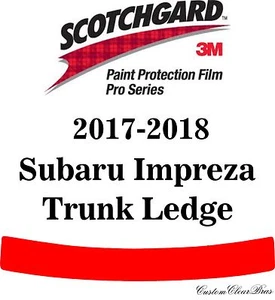 3M Scotchgard Paint Protection Film Pro Series Fits 2017 2018 Subaru Impreza - Picture 1 of 3