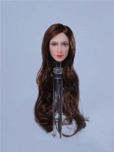 1/12 Brown Hair Female Head Sculpt For 6" TBLeague T01 T03 Action Female Figure - Picture 1 of 2