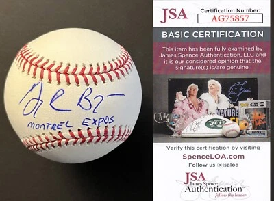 Greg Bargar RARE Expos, Cardinals, MLB OMLB BASEBALL SIGNED JSA COA AUTOGRAPHED - Image 1 of 4