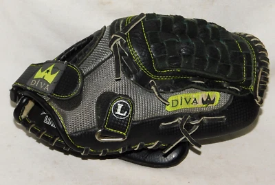 Louisville Slugger Diva DV115B5 11.5 青少年棒球垒球手套 RHT — 第 1/4 张图片