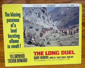 Vintage Lobby Card Il lungo duello (1967) Yul Brynner Trevor Howard film anni 60 LC - Foto 1 di 5