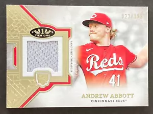Andrew Abbott 2024 Topps Tier One Certified RC Relic Jersey #ed 23/199 - Picture 1 of 10