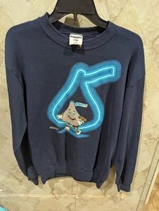 Vtg 1995 Hershey Kisses Chocolate Crewneck Sweatshirt 90s Candy Large Xmas - Picture 1 of 5