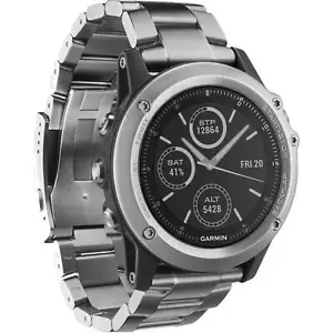 Garmin Fenix 3 Titanium Sapphire Multisport Training GPS 010-01338-40 - Picture 1 of 1