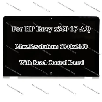15" HP Envy x360 15-AQ 15-AQ000 UHD LCD Display Touch Screen Digitizer Assembly - Image 1 of 4