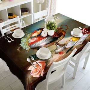 Fresh Apple 3D Tablecloth Table cover Cloth Rectangle Wedding Party Banquet - Picture 1 of 4