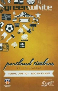 Programa de Fútbol/Fútbol Portland Timbers 'Verde y Blanco' MLS Volumen 8, Número 3 - Imagen 1 de 5