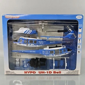 Testors NYPD UH-1D BELL Metal 1:48 Model Kit Helicopter Police New York City - Picture 1 of 9