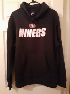 Nike NFL San Francisco 49ers Local Club Pull Over Hoodie Black Size L elite tech - Picture 1 of 8