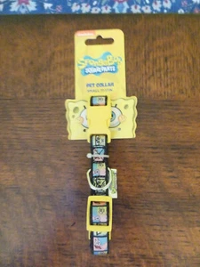 SPONGEBOB dog COLLAR ~ Small, fun dog BEST PUP EVER ~ fun, fun + more fun - Picture 1 of 4