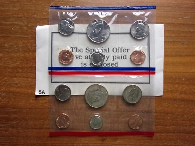 1994 Mint Set 10 Brilliant Uncirculated US Coins BU - Image 1 of 3