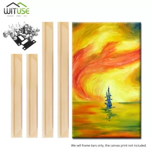 Canvas Prints Frame Stretcher Bar Oil Painting DIY Assembly Wooden Strip Kit 0B - Picture 1 of 54