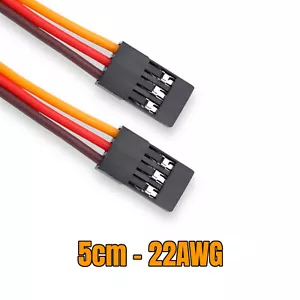 5x JR Servo Patch Kabel 5cm 22AWG Patchkabel Servokabel Male Stecker zu Stecker - Bild 1 von 11
