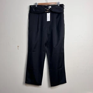 RRP$149 Sheike High Waist Wide Leg Black Elevation Pants AU 16 US 12 - Picture 1 of 21