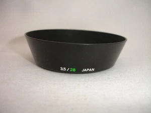 OLYMPUS OM 28mm F/ 3.5 metal LENS HOOD, 49mm size thread 3.5 / 28 MINT - Picture 1 of 12