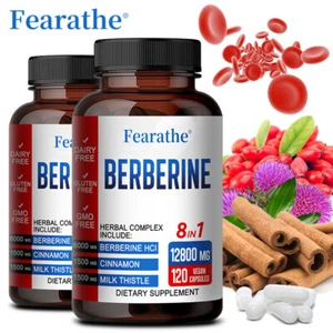 Berberine Extract Kapseln 12800mg-Hohe Absorption,Unterstützt Die Herzgesundheit - Bild 1 von 10