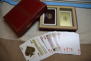 CARTIER - Carte da gioco originali vintage con inserzioni oro - Foto 1 di 1
