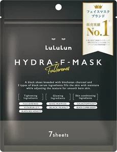 LuLuLun HYDRA-F-MASK Face Mask 7 sheets charcoal Pore and sebum care - Picture 1 of 5