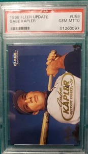 Gabe Kapler 1998 Fleer Update Rookie Card #U-59 PSA Gem MINT 10 Detroit Tigers - Picture 1 of 2