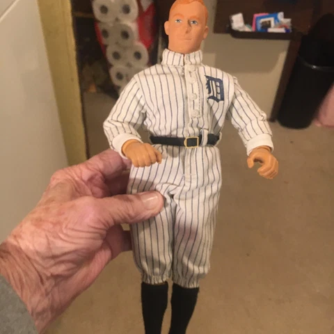 VERY RARE  VINTAGE DETROIT TIGERS  TY COBB  12" DOLL  WITH JERSEY & PANTS Cover