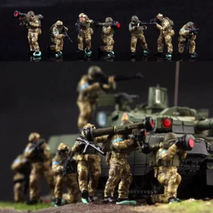 Resin 1/72 Diorama Miniature Toys Ukrainian Anti-tank Squad Painted Solider 7pcs - Picture 1 of 6