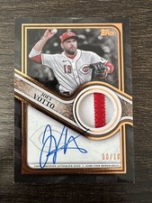 2023 Topps Series 1 Joey Votto Reverence Auto Game-Used Patch #10/10 Reds