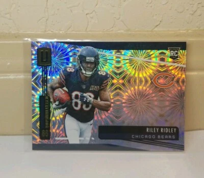 RILEY RIDLEY 2019 Panini Unparalleled FIREWORKS #D 3/5 TRUE ROOKIE CARD RC BEARS - Image 1 of 2