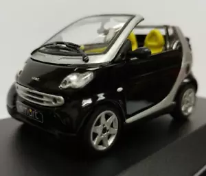 @@@***** Minichamps 1:43 Smart Cabrio Black Silver (Smartware Brand Window Box) - Picture 1 of 13