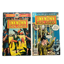 Star Spangled War Stories UNKNOWN SOLDIER #197 (5.0) & #236 (7.0) DC Bronze Age