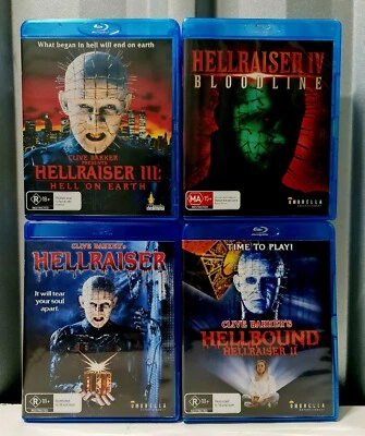 Hellraiser 1-4: Umbrella Region B, 4 × Disc Bluray Set, 1987-1996. - image 1 of 4