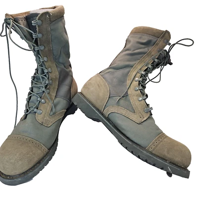 Corcoran Sage Roughout Safety Marauder Boots Tactical Sage Green USA Made **READ - Image 1 of 4