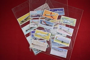 VINTAGE LYONS TEA WINGS ACROSS THE WORLD AIRCRAFT CARDS FULL SET of 24 - Picture 1 of 7