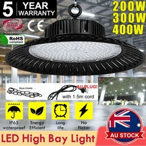 High Bay UFO LED Lights 150W 200W Industrial Warehouse Factory Workshop Lamp AU - Picture 1 of 15