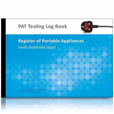 A4 PAT Test Log Book (Multiple Site With Duplicate Copy) • 17.95£