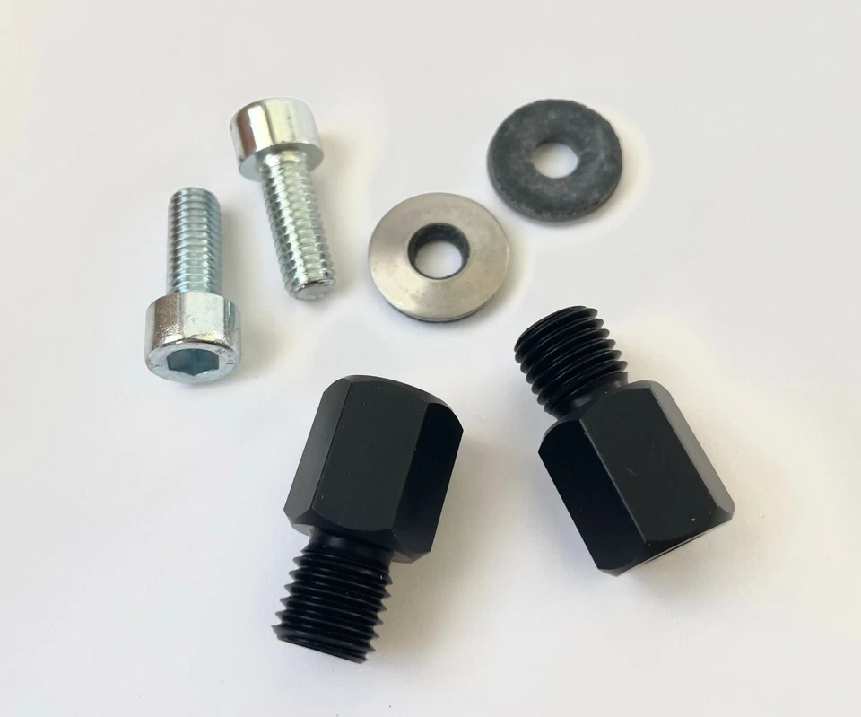 Adapter Set/Anbaukit für Shin Yo Spiegel / M10x1,25 auf M6 / (OHNE Spiegel) - Bild 1 von 4