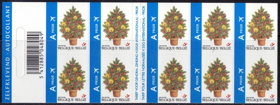 Belgium 2007 Booklet (PZB 84) Christmas - Image 1 of 1